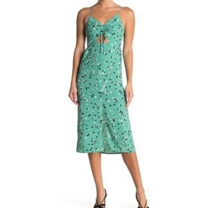 Topshop Molly Front Cutout Floral Midi Dress. 8